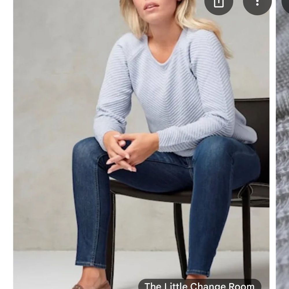 Skovhuus organic cotton diagonal rib sweater